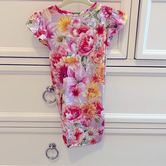 Posh Peanut Nala Ruffled Cap Sleeve Bodysuit Bamboo Size 12-18 - Picture 2 of 3